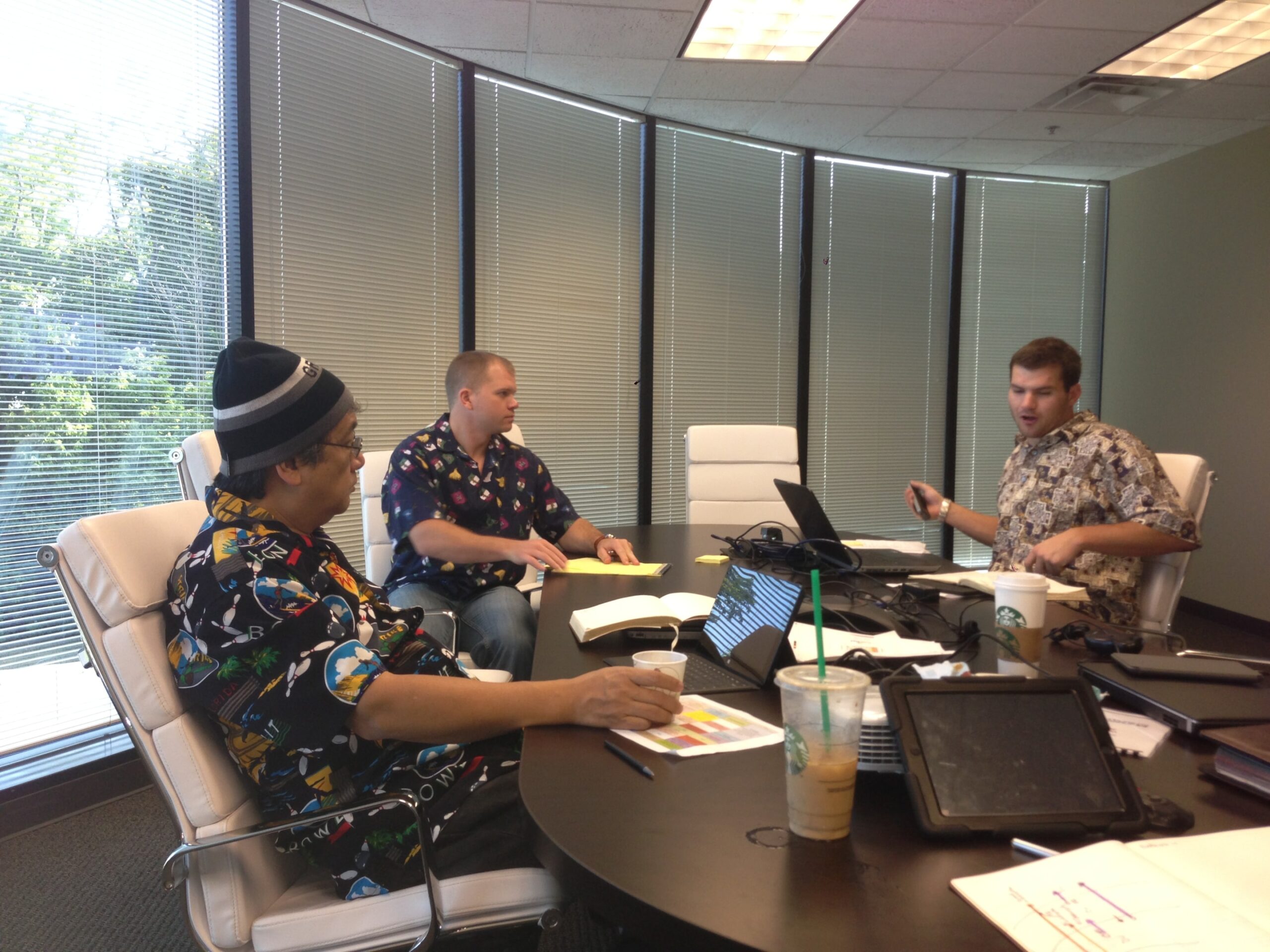 Just a couple of guys sitting around brainstorming trakref, tracking, blockchain and how to make it come to life 2011