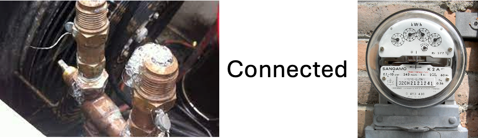 The electric meter is where we measure the result of our maintenance program