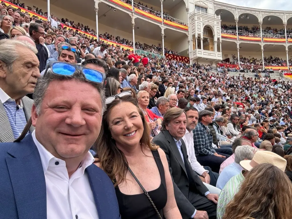 Ted Atwood in a crowd