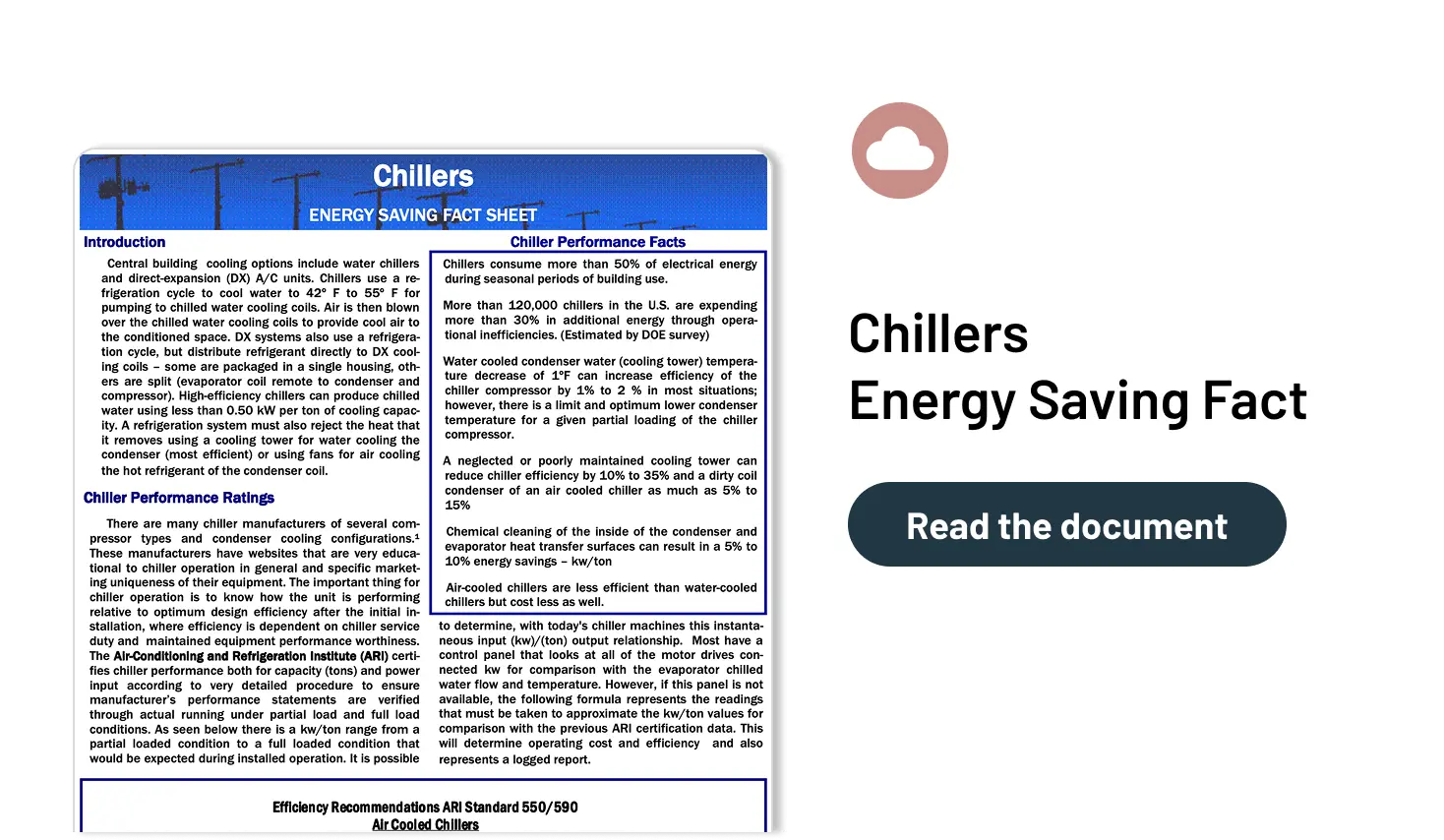 Chillers Energy Saving Fact
