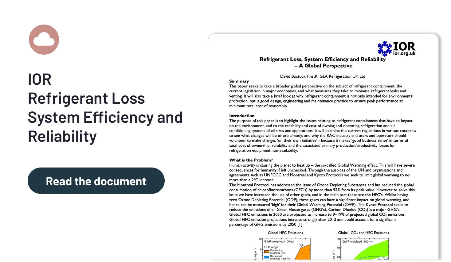IOR - Refrigerant Loss System Efficiency and Reliability