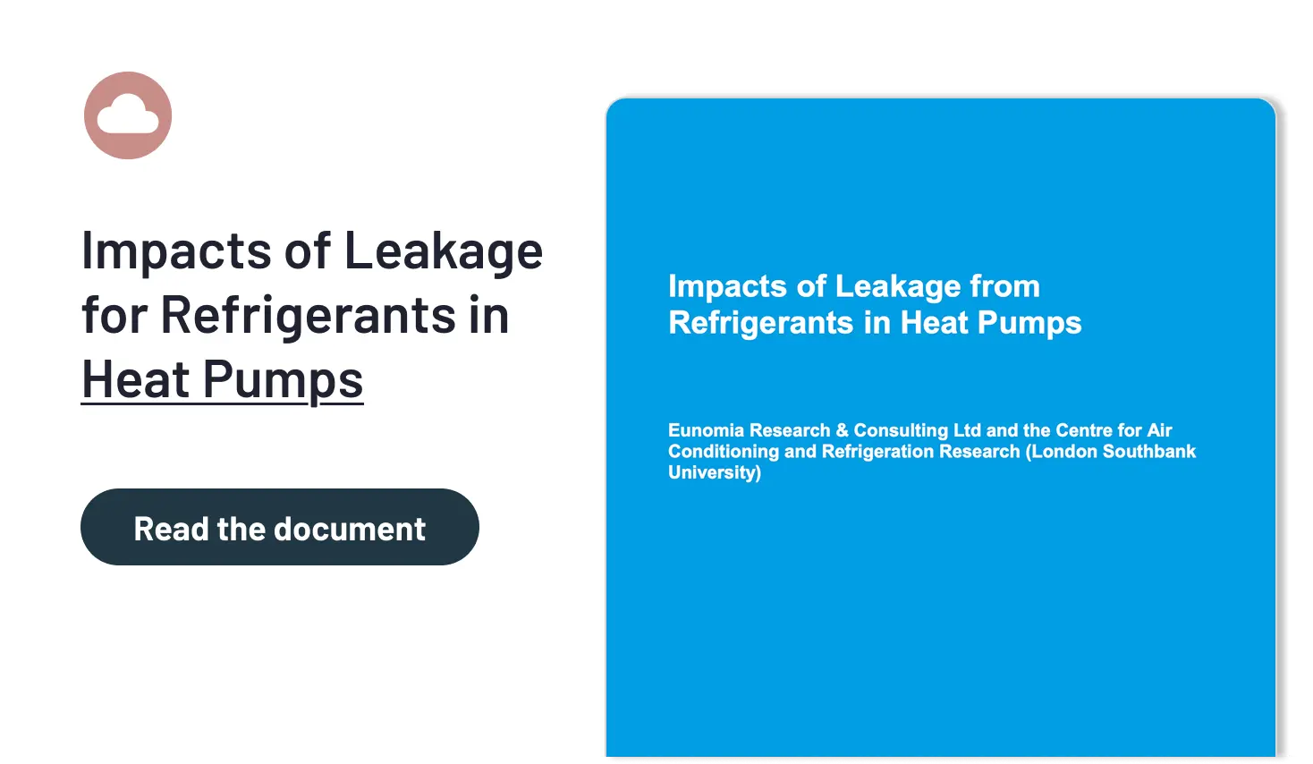 Impacts of Leakage for Refrigerants in Heat Pumps
