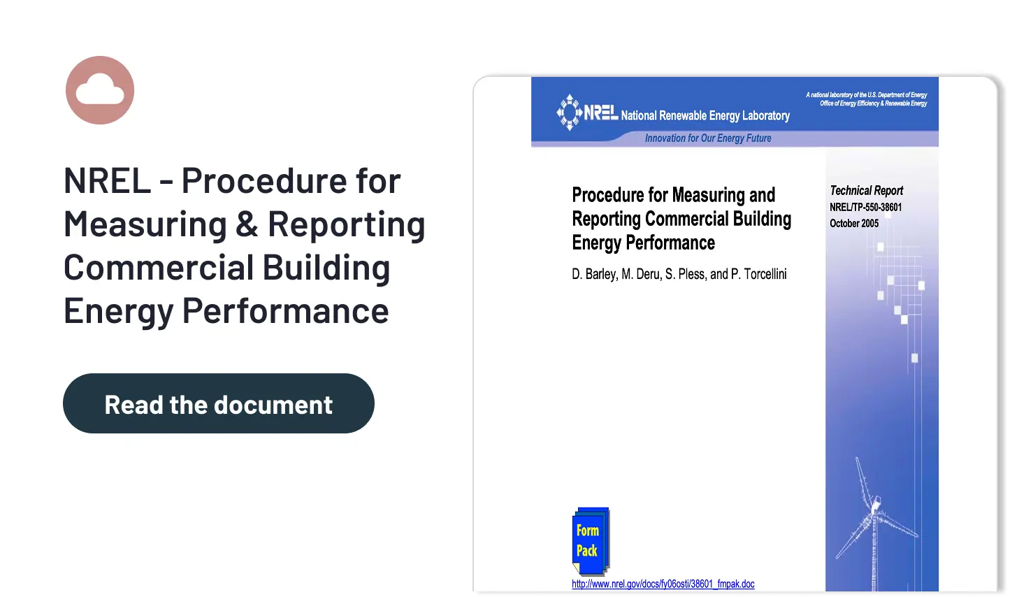 NREL - Procedure for Measuring & Reporting Commercial Building Energy Performance