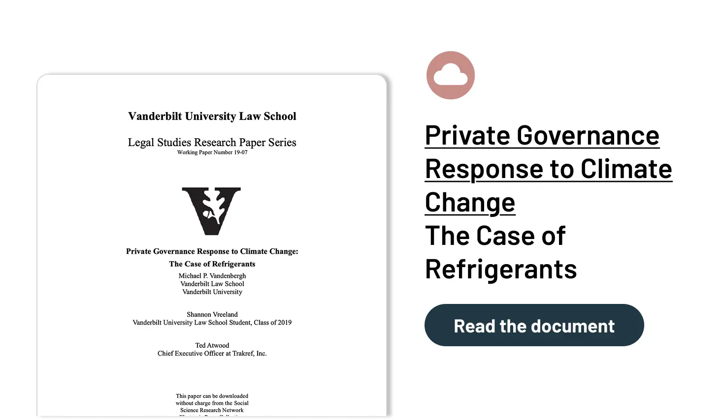 Private Governance Response to Climate Change The Case of Refrigerants