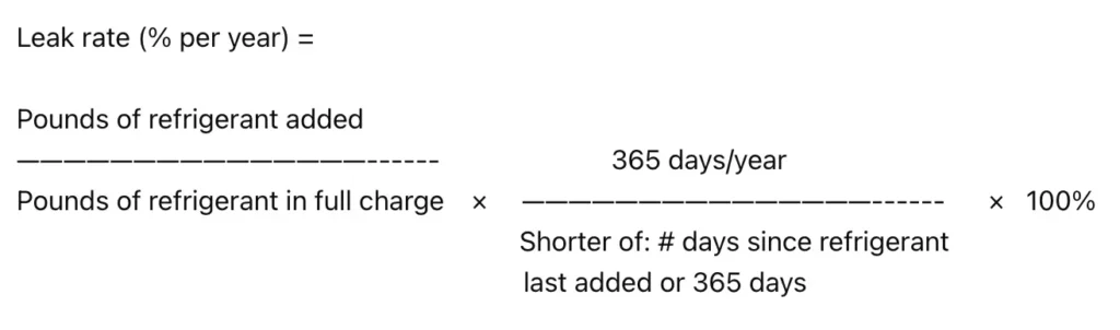 How to Calculate your Refrigerant Leak Rates like a Pro - Annualizing Method