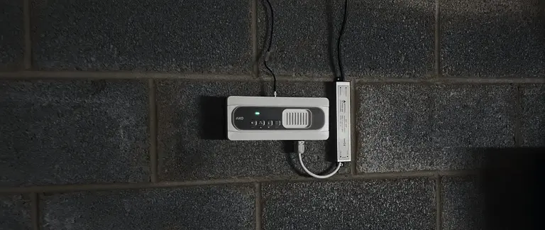 AKO Leak Detector on a wall
