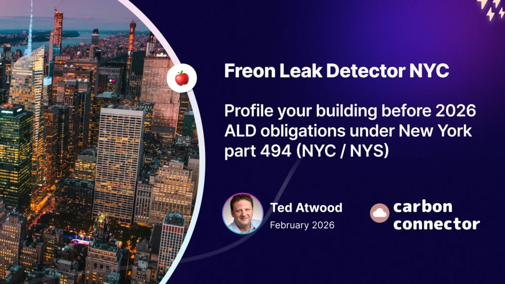 Freon Leak Detector NYC  | Profile Your Building Before 2026 ALD Obligations Under New York Part 494 (NYC / NYS)