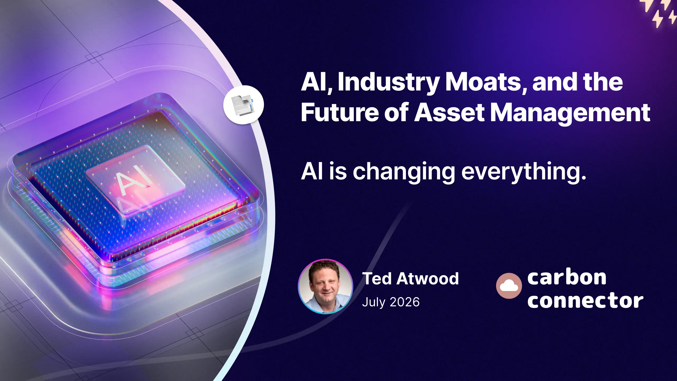 AI, Industry Moats, and the Future of Asset Management AI is changing everything.