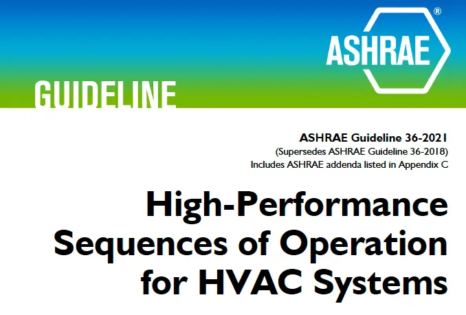 Ashrae Guideline - High Performance Sequences of Operation for HVAC Systems