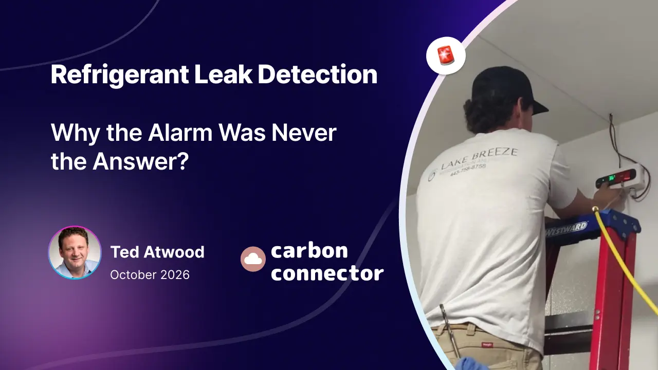 Refrigerant Leak Detection Why the Alarm Was Never the Answer